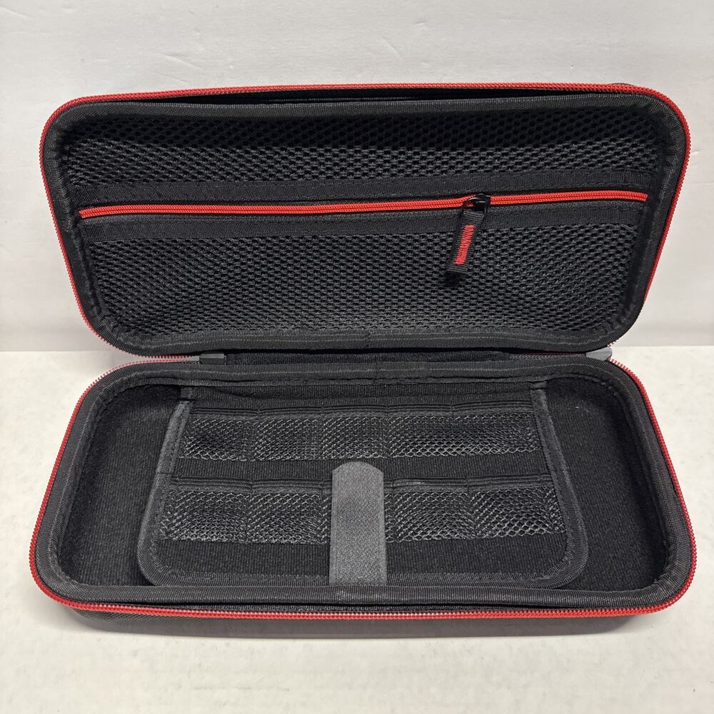 Nintendo Switch 2 - Black And Red Hard Shell Nylon Carrying Protective Case